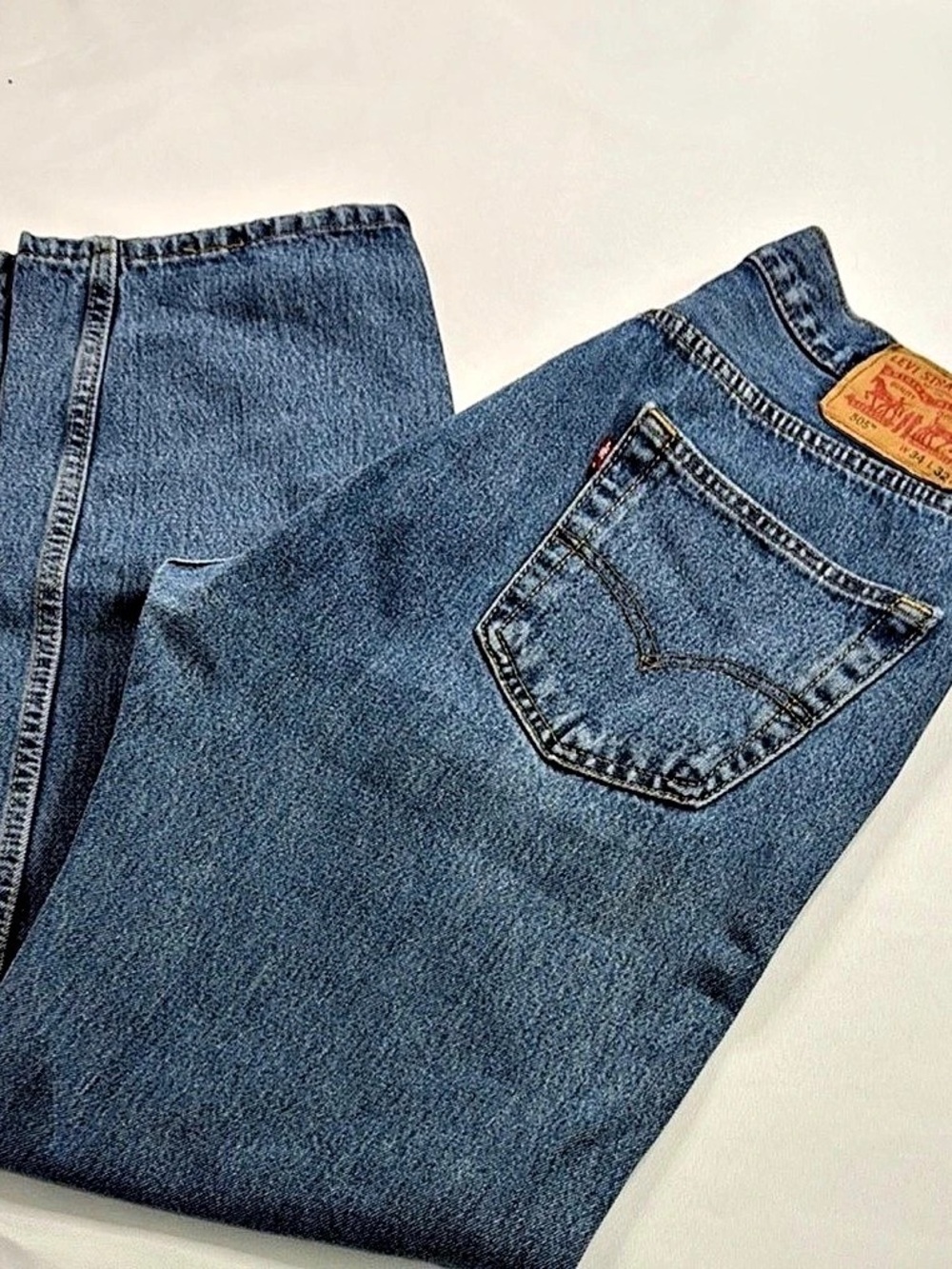Levi's 505 Straight Leg Jeans Waist 34 Blue